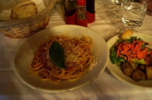 tomato & basil spaghetti